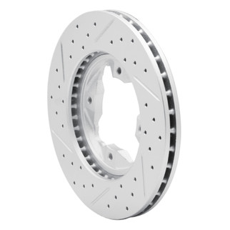 R1 90-97 Acura Cl Front Right Drilled & Slotted Geo-Carbon Rotor