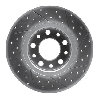 R1 15-26 Alfa Romeo Tonale Rear Left Drilled & Slotted Geo-Carbon Rotor