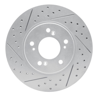 R1 91-96 Acura Nsx Front Left Drilled & Slotted Geo-Carbon Rotor