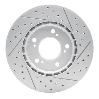 R1 91-96 Acura Nsx Front Left Drilled & Slotted Geo-Carbon Rotor