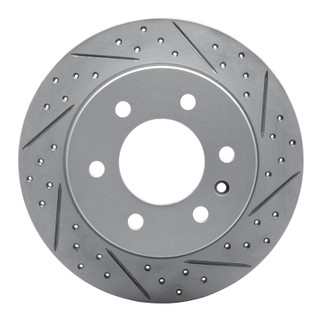 R1 06-18 Dodge Sprinter 3500 Rear Right Drilled & Slotted Geo-Carbon Rotor