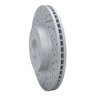R1 14-24 Mazda 3 Front Left Drilled & Slotted Geo-Carbon Rotor