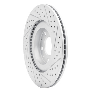 R1 04-11 Mazda Rx-8 Front Left Drilled & Slotted Geo-Carbon Rotor