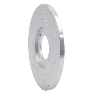 R1 76-81 Toyota Celica Front Left Drilled & Slotted Silver Brake Rotor