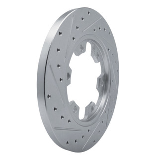 R1 15-25 Ford Transit-350/SRW Rear Right Drilled & Slotted Silver Brake Rotor