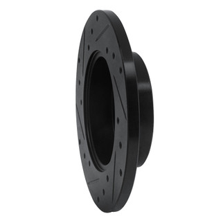 R1 84-88 Chevrolet Nova Front Right Drilled & Slotted Black Brake Rotor