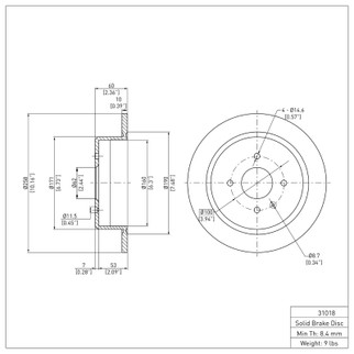 DFC 84-91 BMW 325is Rear Brake Rotor
