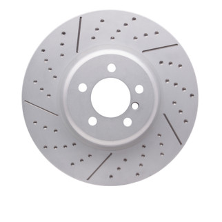 DFC 13-20 BMW ActiveHybrid 3 Front Hi-Carbon Alloy Geomet Coated Rotor - Dimpled and Slotted
