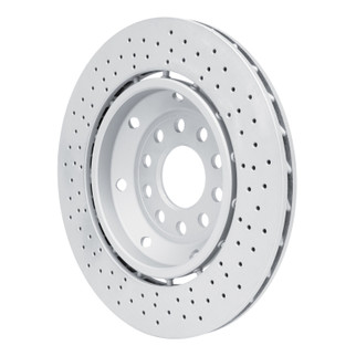 DFC 03-04 Audi RS6 Right Rear Drilled Hi-Carbon Alloy Geomet Coated Rotor