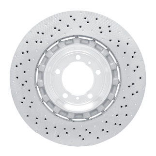 DFC 16-23 Porsche 718 Cayman Left Rear Drilled Hi-Carbon Alloy Geomet Coated Rotor