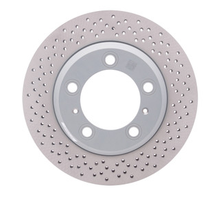 DFC 05-23 Porsche Cayman Rear Drilled Hi-Carbon Alloy Geomet Coated Rotor