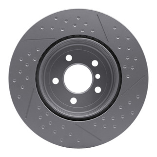 DFC 13-21 BMW 428i Rear GeoSPEC Coated Rotor - Dimpled and Slotted