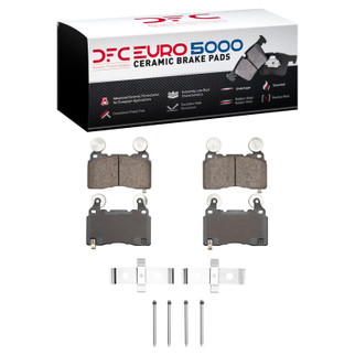 DFC 10-15 Chevrolet Camaro Front Euro 5000 Ceramic Brake Pads and Hardware Kit