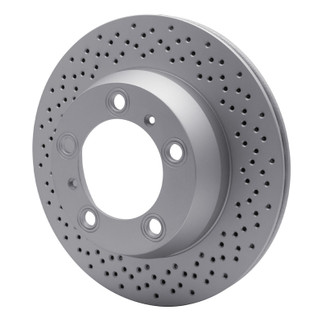 DFC 05-23 Porsche 718 Cayman Rear Drilled GeoSPEC Coated Rotor