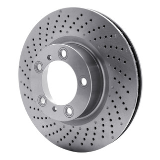 DFC 09-23 Porsche 718 Boxster Left Front Drilled Brake Rotor