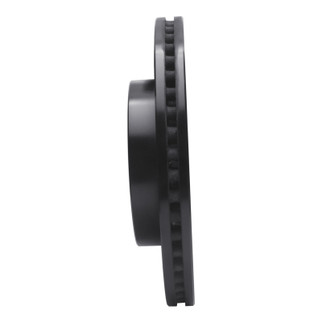 R1 98-00 Chrysler LHS Front Right Drilled & Slotted Black Brake Rotor