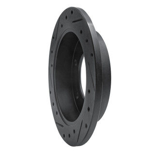R1 88-95 Isuzu AMIGO Rear Right Drilled & Slotted Black Brake Rotor