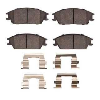 DFC 87-99 Hyundai Accent Front 5000 Advanced Semi Metallic Brake Pads and Hardware Kit