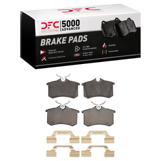 DFC 03-06 Volkswagen Golf R/Golf Rear 5000 Advanced Low Metallic Brake Pads and Hardware Kit