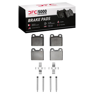 DFC 64-74 Alfa Romeo GTV Rear 5000 Advanced Low Metallic Brake Pads and Hardware Kit