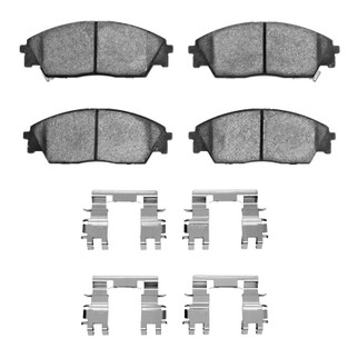 R1 88-91 Honda Prelude Front Semi Met Pads & Hardware Kit