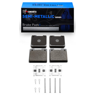 R1 67-87 Volvo 244 Rear Semi Met Pads & Hardware Kit