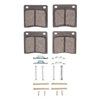 R1 70-82 Honda Civic Front Semi Met Pads & Hardware Kit