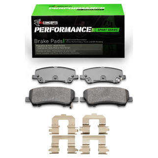 R1 15-21 Ford Mustang Rear Performance Sport Pads & Hardware Kit