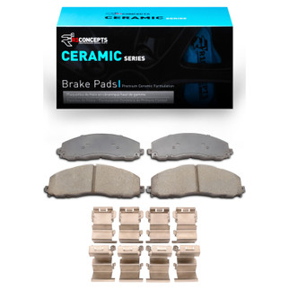 R1 11-22 Ford F-250 4WD (Super Duty) Front Ceramic Pads & Hardware Kit