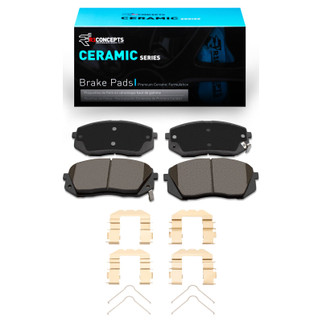 R1 07-10 Kia Rondo (USA) Front Ceramic Pads & Hardware Kit