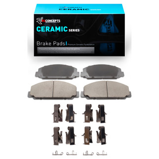 R1 99-24 Chevrolet W5500 Tiltmaster Front/Rear Ceramic Pads & Hardware Kit