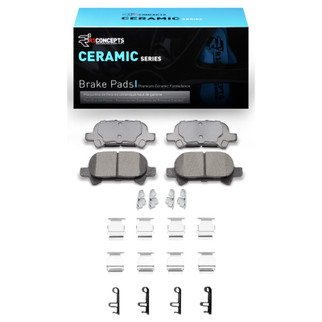 R1 00-04 Toyota Avalon Rear Ceramic Pads & Hardware Kit