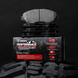 R1 86-93 Ford E-150 Econoline Club Wagon Front Off-Road/Tow Brake Pads & Hardware Kit