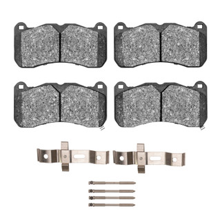 R1 13-14 Ford Mustang Front Semi Met Pads & Hardware Kit