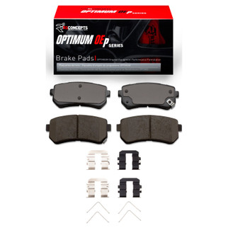 R1 16-20 Hyundai Sonata Rear Optimum OE Brake Pads & Hardware Kit