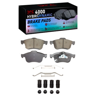 DFC 14-19 Fiat 500L Front 4000 HybriDynamic Brake Pads and Hardware Kit