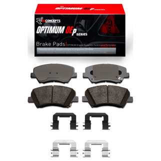 R1 2012-2016 Hyundai Elantra GT Front R1 Optimum OE Pads & Hardware Kit