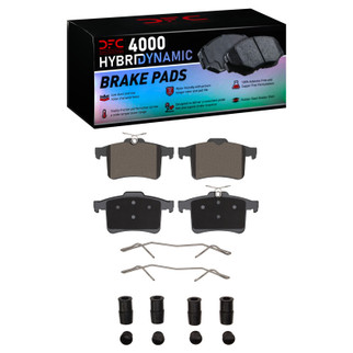 DFC 10-19 Jaguar XJ Rear 4000 HybriDynamic Brake Pads and Hardware Kit