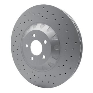 DFC 16-18 Ford Mustang Left Front Drilled GeoSPEC Coated Rotor