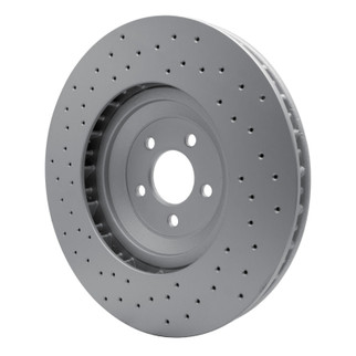 DFC 16-18 Ford Mustang Left Front Drilled GeoSPEC Coated Rotor