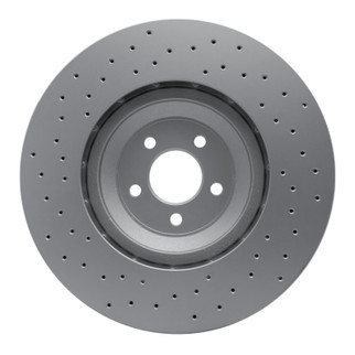 DFC 16-18 Ford Mustang Left Front Drilled GeoSPEC Coated Rotor