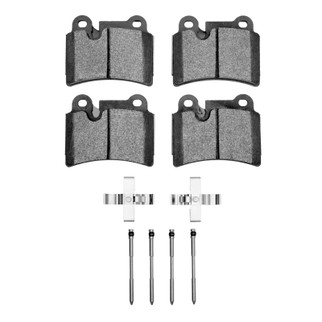DFC 07-09 Volkswagen Touareg Rear 5000 Advanced Low Metallic Brake Pads and Hardware Kit
