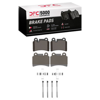 DFC 07-09 Volkswagen Touareg Rear 5000 Advanced Low Metallic Brake Pads and Hardware Kit
