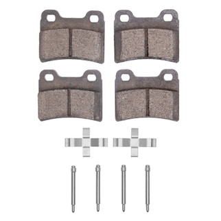 R1 95-97 Kia Sephia Rear Semi Met Pads & Hardware Kit