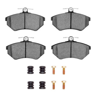 R1 84-02 Audi 4000 Quattro Front Semi Met Pads & Hardware Kit