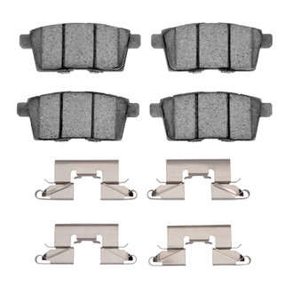 R1 2007-2015 Ford Edge Rear R1 Semi Met Pads & Hardware Kit