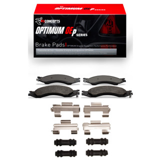 R1 03-10 Chevrolet C4500 Kodiak Front/Rear Optimum OE Pads & Hardware Kit
