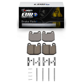 R1 1977-1983 BMW 320I (USA/Canada) Front R1 Euro Ceramic Pads & Hardware Kit
