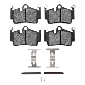 DFC 05-23 Porsche Boxster Rear 5000 Advanced Low Metallic Brake Pads and Hardware Kit