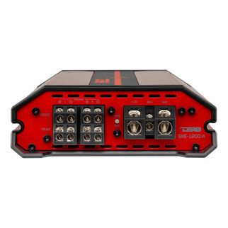 DS18 4-Channel SXE Amplifier Class A|B 2x 200/4ohm Bridge 4 x 100/2ohm 4 x 60/4ohm Watts RMS- Red